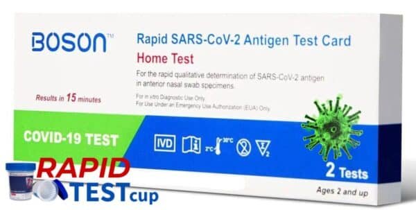 rapid covid antigen test card