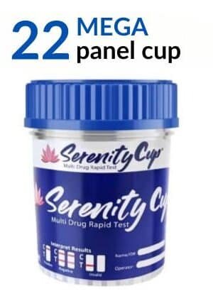 22 panel drug test cup with adulterants